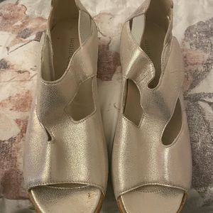 Waldlaufer Gold Sandals Size: 6 1/2